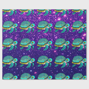 Turtle Adorable Cute Charming Themed Inspired  Wrapping Paper