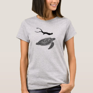 Turtle And Freediver - Various (Ladies) T-Shirt