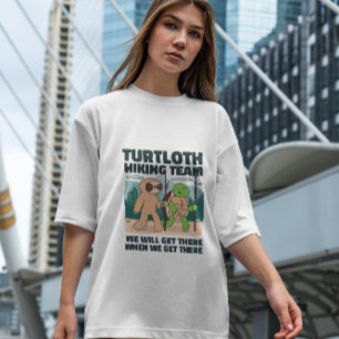 Turtle And Sloth Hiking T-Shirt