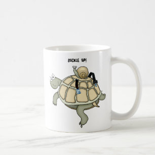 turtle and snail BUCKLE UP mug
