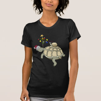 Turtle and Snail Christmas T-Shirt