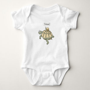 Turtle and snail.  Weee! Baby Bodysuit