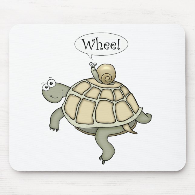 Turtle and snail Whee! Mouse Mat (Front)