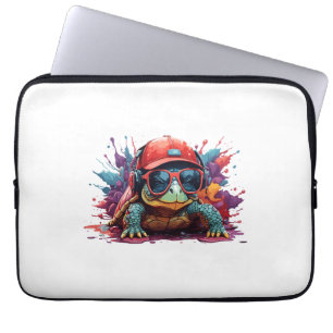 turtle animal art I cool cute turtle Laptop Sleeve