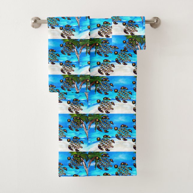 Turtle Art Bath Towel Set (Insitu)