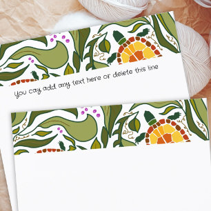 Turtle Art Border Custom Scrapbook Paper