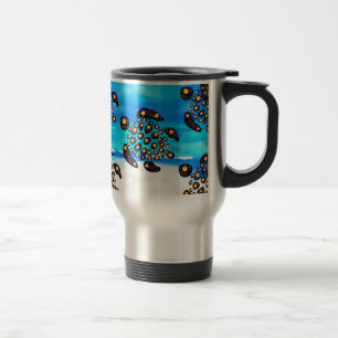 Turtle Art Travel Mug
