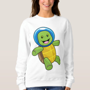 Turtle as Astronaut with Glass ball Sweatshirt