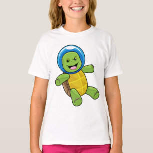 Turtle as Astronaut with Glass ball T-Shirt
