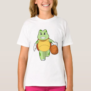 Turtle as Basketball player with Basketball.PNG T-Shirt