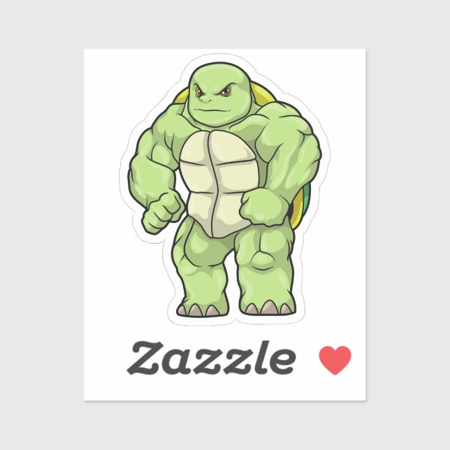 Turtle as Bodybuilder with Six pack (Sheet)