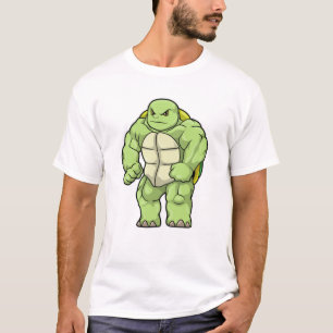 Turtle as Bodybuilder with Six pack T-Shirt