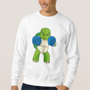 Turtle as Boxer with Boxing gloves Sweatshirt