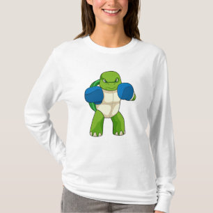 Turtle as Boxer with Boxing gloves T-Shirt
