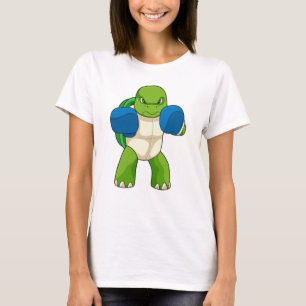 Turtle as Boxer with Boxing gloves T-Shirt
