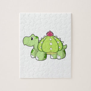 Turtle as Cactus Jigsaw Puzzle