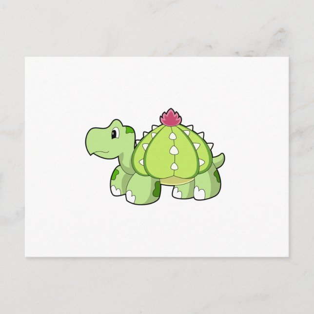 Turtle as Cactus Postcard (Front)