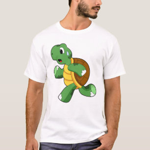 Turtle as Jogger at Running T-Shirt