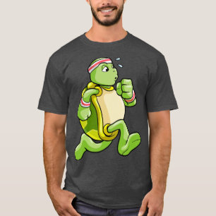 Turtle as Jogger with Sweat and Head T-Shirt