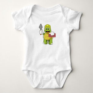 Turtle as Mason with Stone Baby Bodysuit