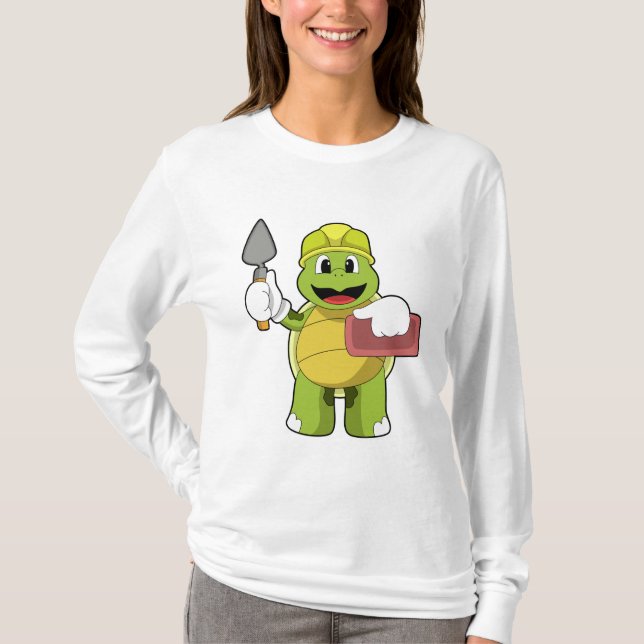 Turtle as Mason with Stone T-Shirt (Front)