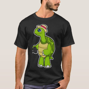 Turtle as Photographer with Camera T-Shirt