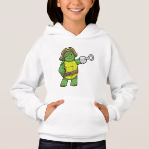 Turtle as Pirate with Hooked hand & Eye patch