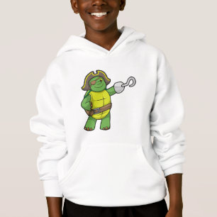 Turtle as Pirate with Hooked hand & Eye patch