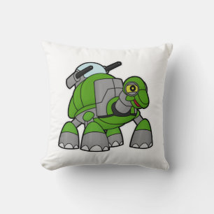 Turtle as Robot with Cannons Cushion