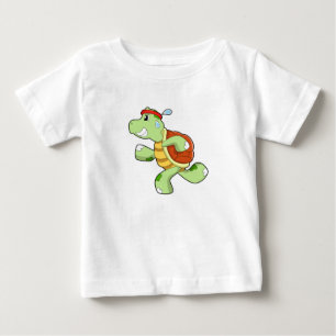 Turtle as Runner Baby T-Shirt