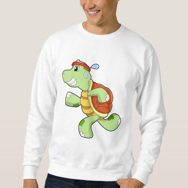 Turtle as Runner Sweatshirt (Front)