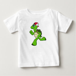 Turtle as Runner with Cap Baby T-Shirt