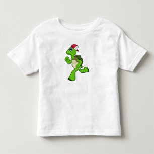 Turtle as Runner with Cap Toddler T-Shirt