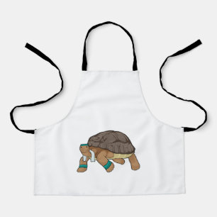 Turtle as Runner with Towel Apron