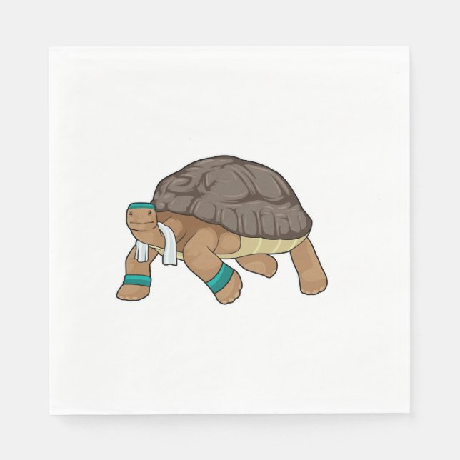 Turtle As Runner With Towel Napkin (Front)