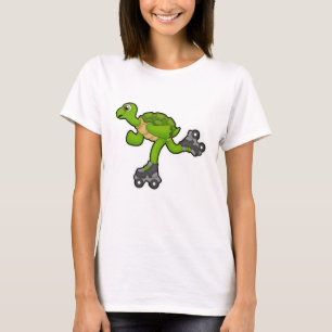 Turtle as Skater with Roller skates T-Shirt