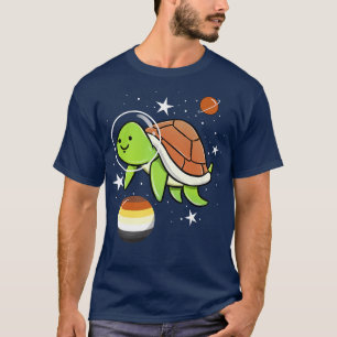Turtle Astronaut Gay Bear Pride T-Shirt