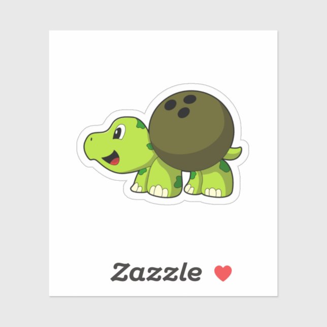 Turtle at Bowling with Bowling ball (Sheet)