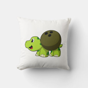 Turtle at Bowling with Bowling ball Cushion