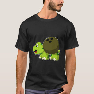 Turtle at Bowling with Bowling ball T-Shirt