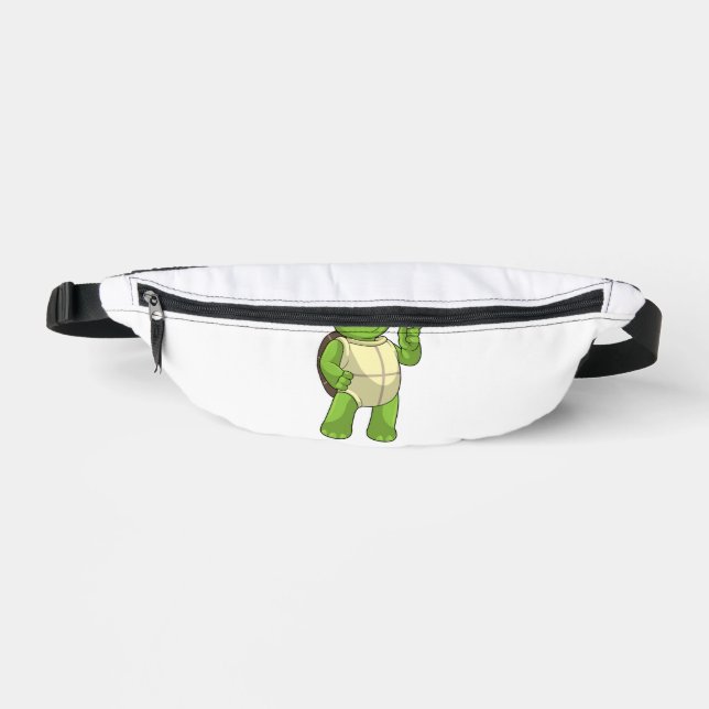 Turtle At Chess With Chess Piece Pawn Bum Bags (Front)