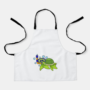 Turtle at Diving with Snorkel Apron