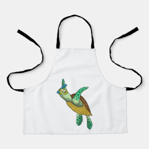 Turtle at Diving with Snorkel Apron