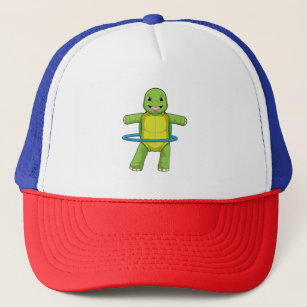 Turtle at Fitness with Fitness tires Trucker Hat