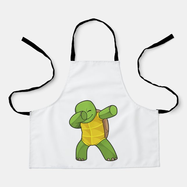 Turtle at Hip Hop Dance Dab Apron (Front)