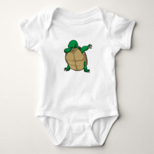 Turtle at Hip Hop Dance Dab Baby Bodysuit