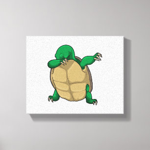 Turtle at Hip Hop Dance Dab Canvas Print