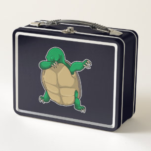 Turtle at Hip Hop Dance Dab Metal Lunch Box