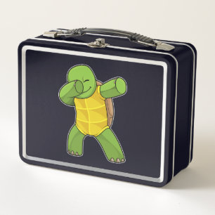 Turtle at Hip Hop Dance Dab Metal Lunch Box