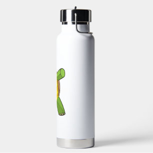 Turtle At Hip Hop Dance Dab Water Bottle